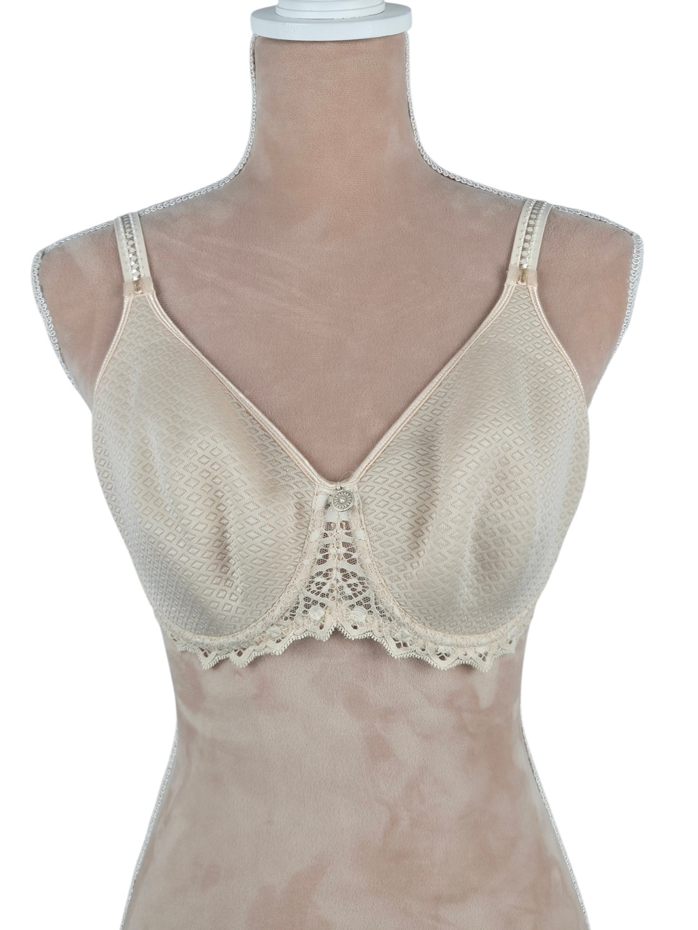 Empreinte Lace Trim Bra Taupe Size 32E